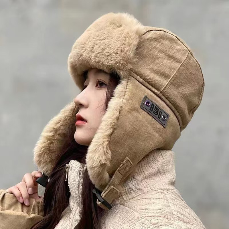 Winter Trapper Hat - Chapeau d'hiver unisexe épais, style Lei