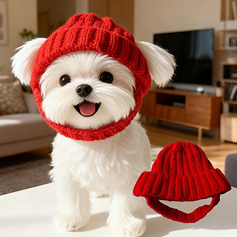 Winter Trapper Hat - 1 pièce Bonnet pour chien maltais