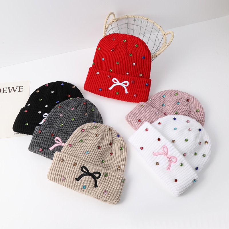 Beanie Cuffed Knit - Bonnet en tricot pour femmes avec