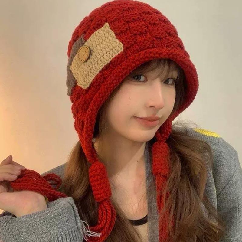 Winter Trapper Hat - Balaclava à cache-oreilles pour femme, bonnet