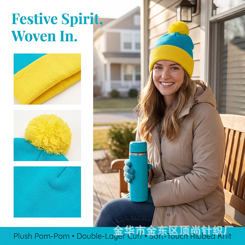 Beanie Cuffed Knit - Ensemble de bonnet et de gants