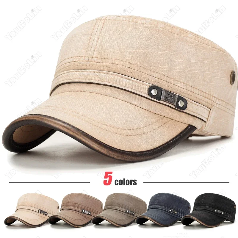 Casquette plate en cuir vieill - Dad Hat Cotton avis et prix