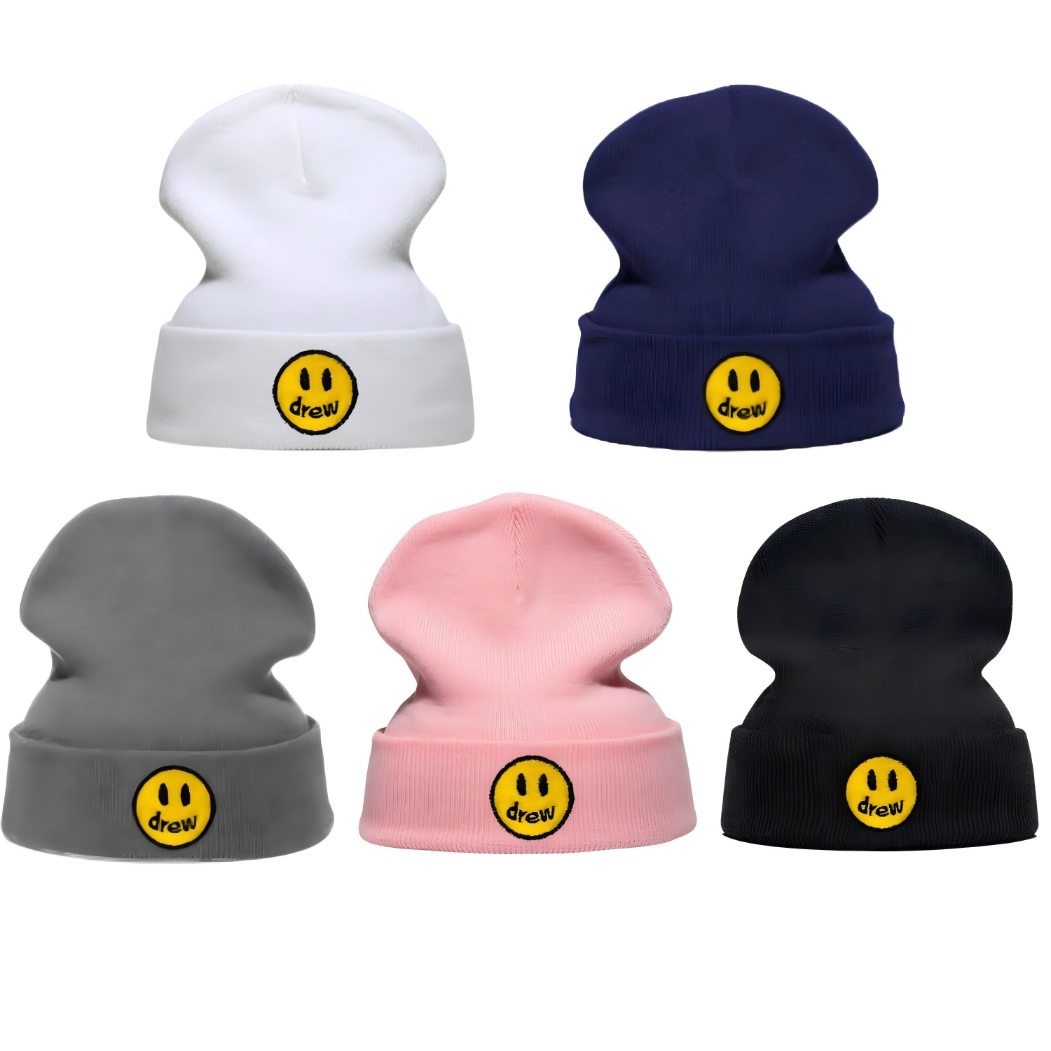 Nouveau bonnet tricoté brodé u - Beanie Cuffed Knit avis et prix