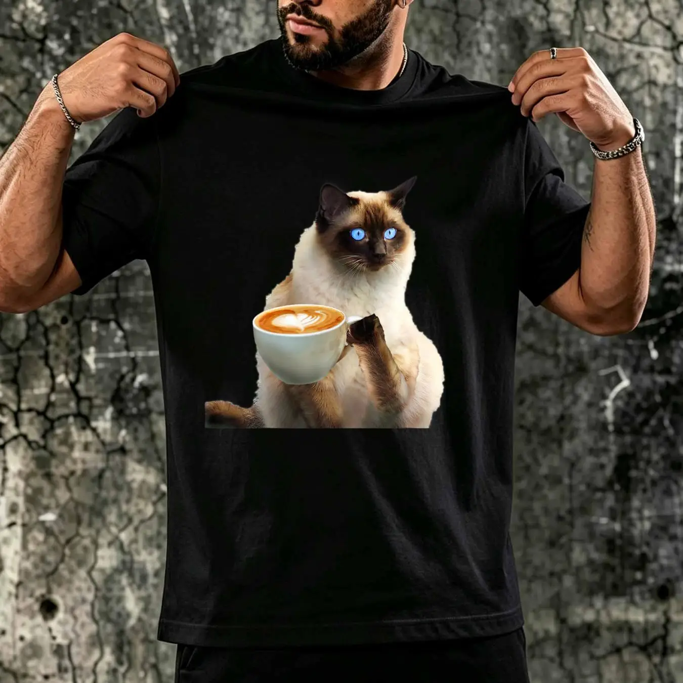 T-shirt délavé, motif chat, cœ - Dad Hat Cotton avis et prix