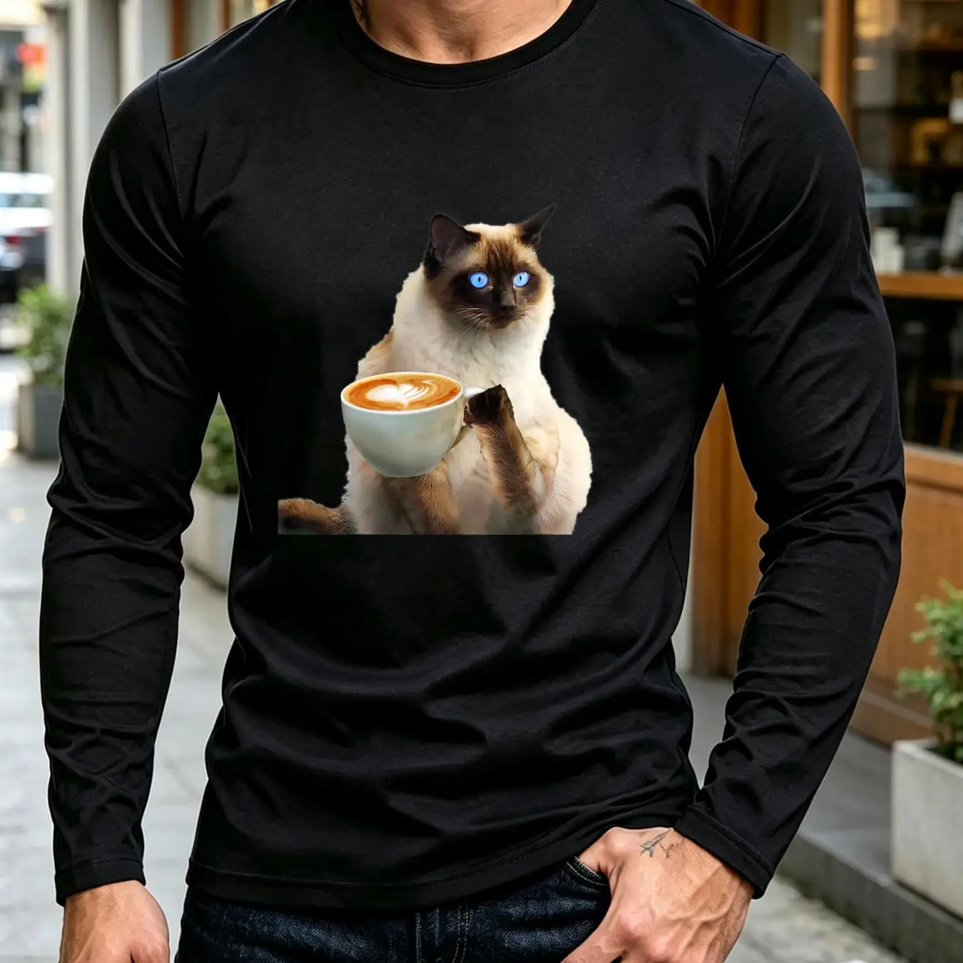 T-shirt délavé, motif chat, cœ - Dad Hat Cotton avis et prix