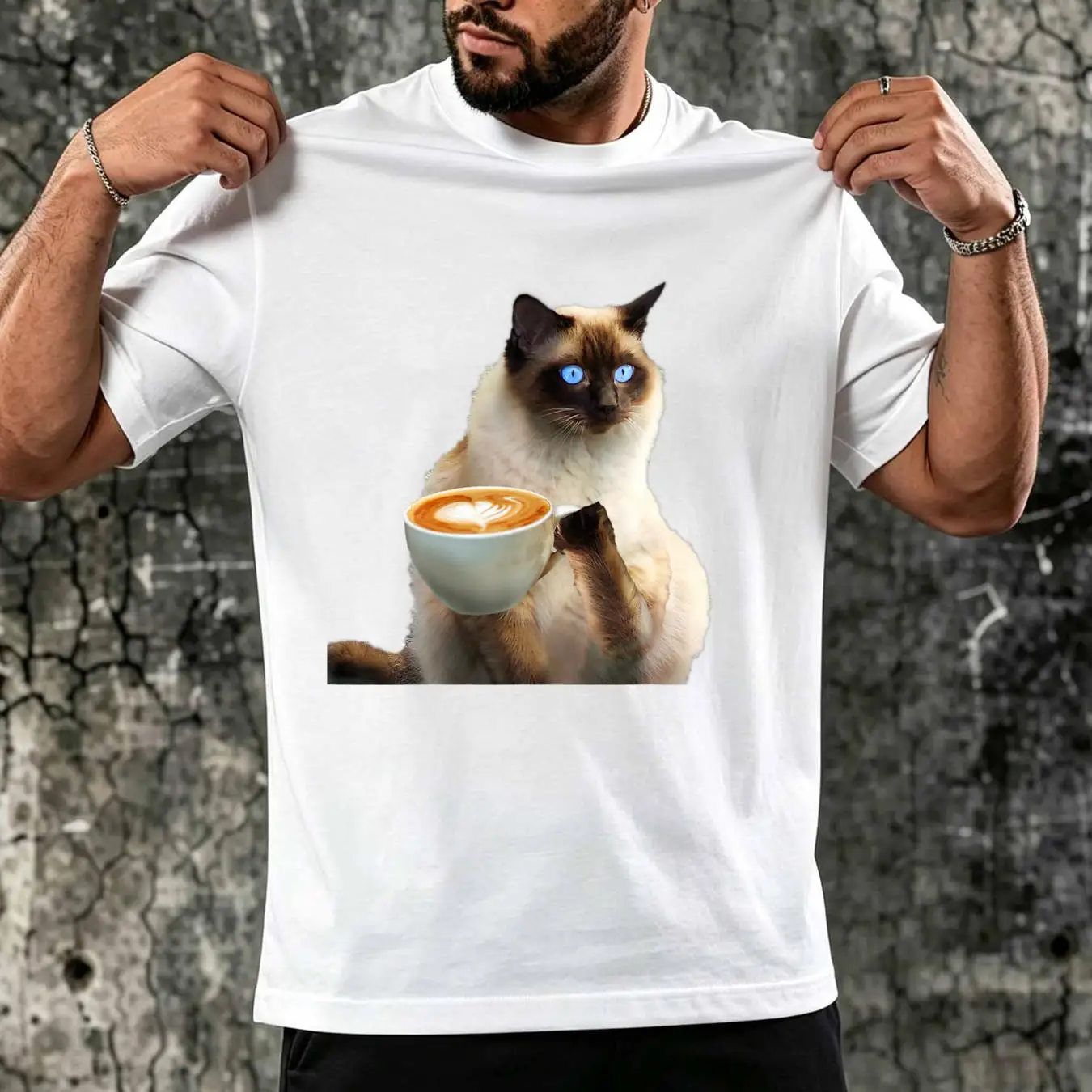 T-shirt délavé, motif chat, cœ - Dad Hat Cotton avis et prix