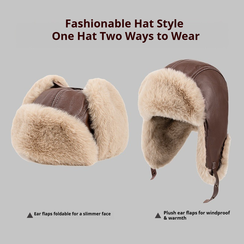 Chapeaux d'hiver chauds en cui - Winter Trapper Hat avis et prix